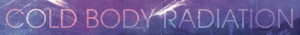 Cold Body Radiation