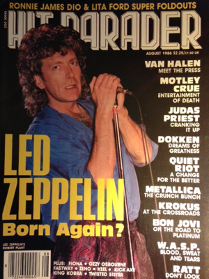 August 1986 - Heavy Metal via the pages of Hit Parader magazine